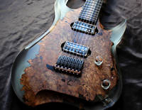 Poisonwood and Resin Electric Guitar with GlassCast Clear Epoxy Thumbnail